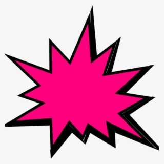 Pow Clipart Pink Comic Pow Clip Art At Clker Vector - Comic Book Background Png #9217314