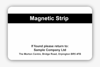 Landscape Magnetic Strip Card Setup 20 Back - Back Of Id Card Sample #9218022