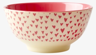 Small Heart Print Melamine Bowl By Rice Dk - Bowl #9219019