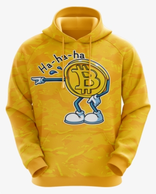 Bitcoin Hoodie - Gold - Sweatshirt #9219493