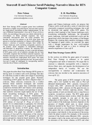 Starcraft Ii And Chinese Scroll Painting - Document #9219497