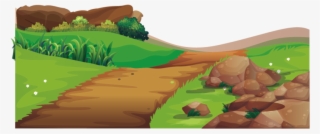 Illustrator Farm Scene Illustration Adobe Road - Farm Road Cartoon Png #9219731