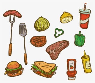 Barbecue Grill Picnic Food Euclidean Vector Computer - Picnic Food Transparent #9219785