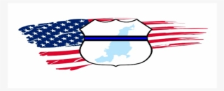 2019 Aquidneck Island National Police Parade - Flag Of The United States #9220211