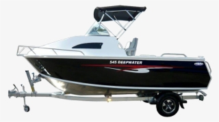 Oceanic's New Range Of Boat And Trailer Packages Combine - Boat On Trailer Png #9220387