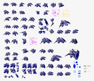 Gundam Pixel Sprite Sheet #9220783