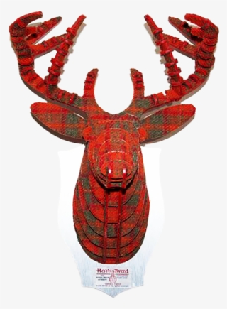 Large Harris Tweed Stag Sculpture - Elk #9221198