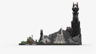 Lego Lotr Skyline Model - Castle - Free Transparent Png Download - Pngkey