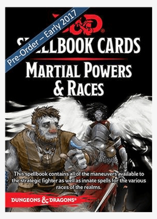 Dndspellbookcards Martialpowersraces 2 - D&d Spellbook Cards Martial Powers & Races #9223732
