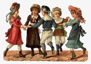 Free Png Download Dancing Victorian Children Png Images - Victorian Children Dancing #9224057