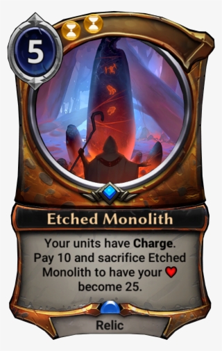Costing Five Power To Cast, Etched Monolith Is A Pretty - Teacher Of Humility #9224186