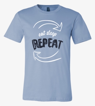 Mens Shirt Eat Sleep Repeat T-shirt Buy Now - Active Shirt #9225739