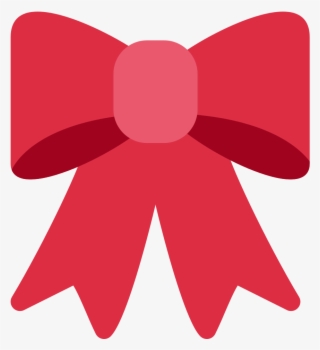 File - Twemoji 1f380 - Svg - Wikimedia Commons - Bow Emoji Png #9227072