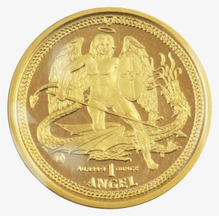 Pre-owned Isle Of Man Angel 1oz Gold Coin - Coin #9228318