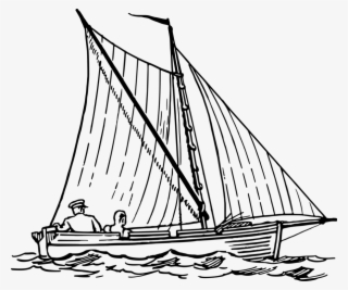 All Photo Png Clipart - Ocean With Boat Drawing #9229564