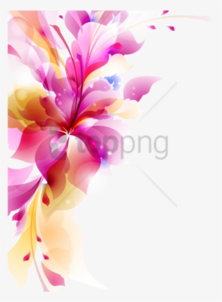 Free Png Colorful Floral Design Png Png Image With - Colorful Flower Vector Png #9230545