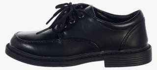 Black Matte Finish Oxford Lace Tie Dress Shoes Boys - Leather #9230966
