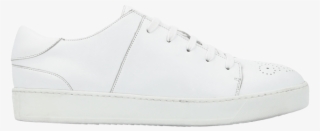 White Leather Sneakers - Tennis Shoe #9231094