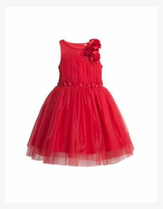Vestido Vermelho Infantil Simples #9232073