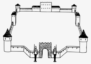 Borders And Frames Bridge Castle Picture Frames Sand - Castle Frame Clipart #9232214