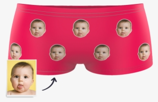 Colorful Kids Boxer Briefs Printed Face - Underpants #9233584