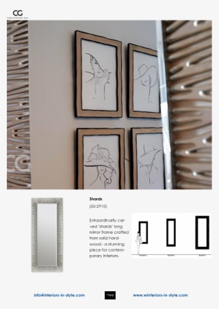 50-2910 Shards Extraordinarily Carved "shards" Long - Wood #9233841