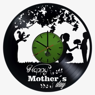 Mother's Day Handmade Vinyl Record Wall Clock Fan Gift - Wall Clock #9236609