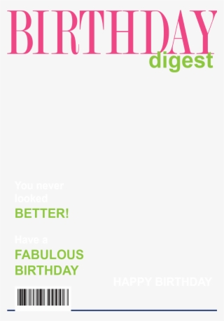 006 Free Personalized Magazine Covers Templates Birthday - Birthday Magazine Cover Png #9238049