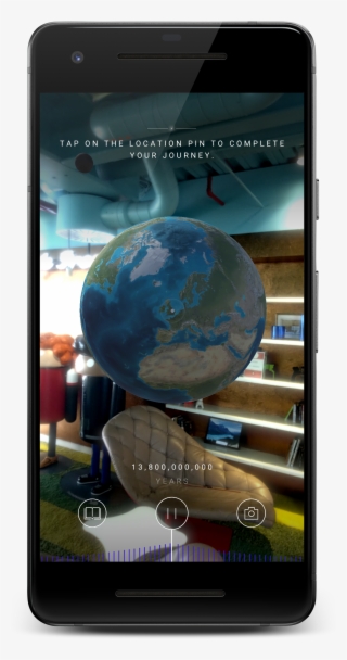 The Cern Big Bang Ar App Guides Users From The Universe's - Globe #9238431