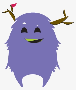 Input Purple Monster With Antlers #9238640