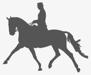Horse Equestrianism Dressage Silhouette Clip Art - Black Reverse Dapple Horse #9239552