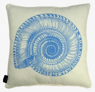 Blue Shell Coastal Pillow - Cushion #9239688