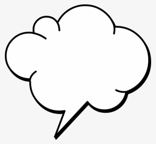 Dialog Box Dialogue - Thought Bubble With Black Background #9239750