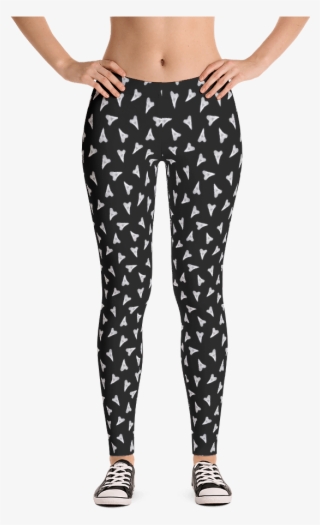 Shark Teeth / Hearts Womens Leggings - Teeth Leggings #9240104