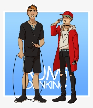 Namjoon, Aka Rm, And Yoongi, Formerly Gloss, Now - Cartoon #9240401