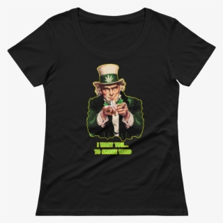 "uncle Sam Stoner" Ladies' Scoopneck T-shirt - Wwe Roman Reigns New Logo #9242410