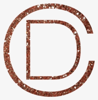 Dc Logo Rose Gold Sparkle - Circle #9242809