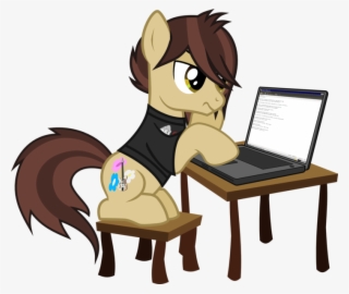 Lightningbolt, Bored, Chair, Clothes, Computer, Derpibooru - Panic At The Disco Mlp #9243057
