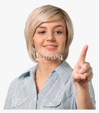 Woman Pointing Finger - Businessperson #9245196