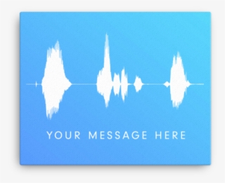 Custom Waveform Message On Canvas - Construction Paper #9245728 Custom Waveform Message On Canvas - Construction Paper #9245728