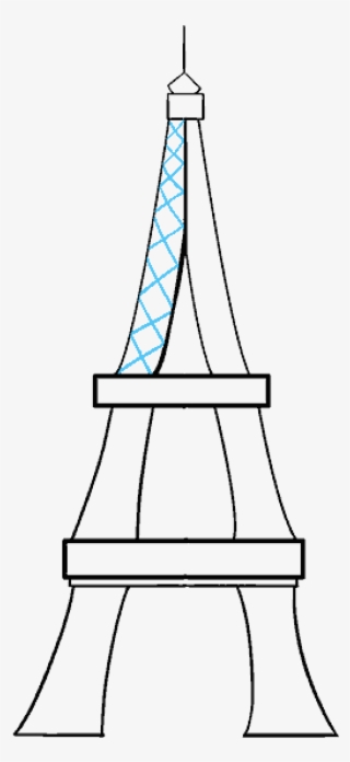 Eiffel Tower Cartoon Drawing - Line Art #9246617