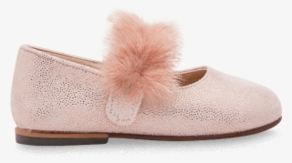 Pink Furry Ballet Flats - Slip-on Shoe #9247363