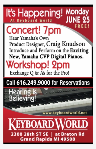Craig Knudsen Concert And Workshop - Musical Keyboard #9247578