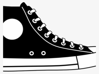 Running Shoes Clipart Sneaker - Cartoon Converse High Tops #9248204