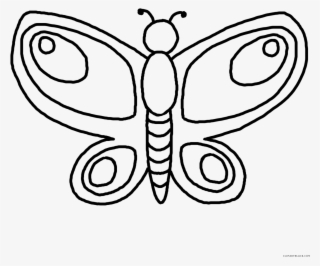 Kisspng Butterfly Drawing Clip Art Outline 5b5b303e806e69 - Black And White Clipart Butterfly #9248709