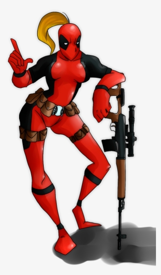 Lady Deadpool By Immeria - Cartoon #9251734