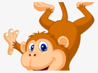 Year Of The Monkey Clipart Cute Hanging Monkey - Monkey Clipart Transparent Background #9252633