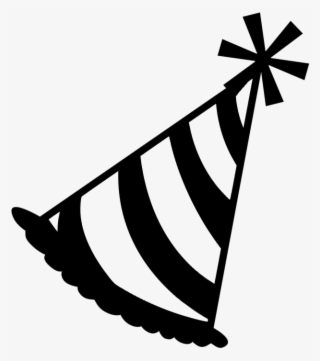 Super-fun Robotics Party - Party Hat Clip Art Black #9252774