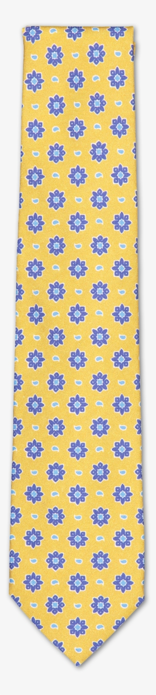 Isaia Tie Yellow Blue Medallion - Ferragamo Red Tie Elephant Flower #9253098