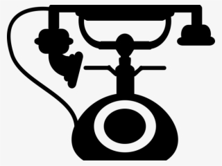 Icons Clipart Phone Call - Old Phone Icon Png #9253256